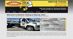 Desktop Screenshot of beehivetowingutah.com